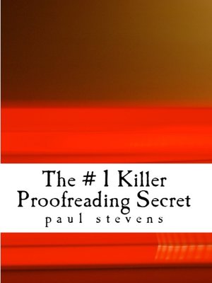 cover image of The # 1 Killer Proofreading Secret